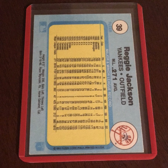 Reggie Jackson baseball card - Picture 2 of 2